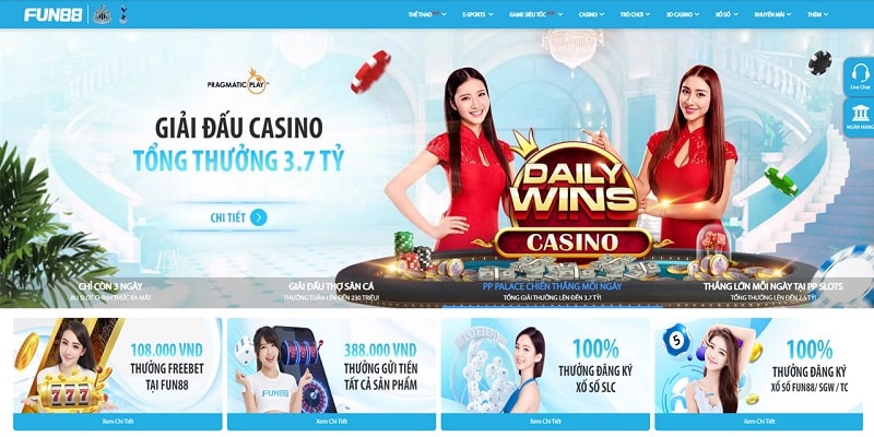 Khám phá sản phẩm cá cược online tại FUN88